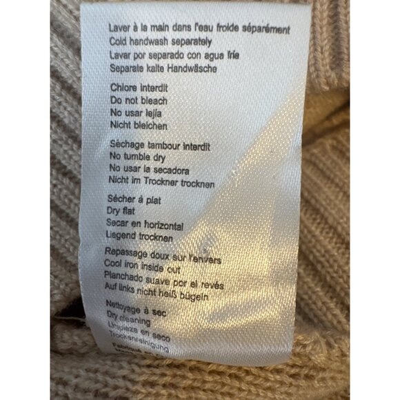 Tara Jarmon Medium Beige Merino Wool Blend Turtleneck Sweater - Picture 7 of 16